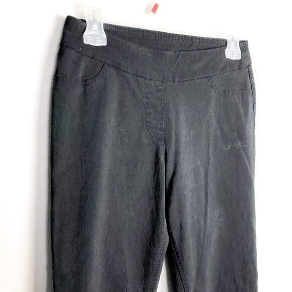 Soft Surroundings Black Pull On Work Pants Business Small Womens Stretch - Picture 4 of 13